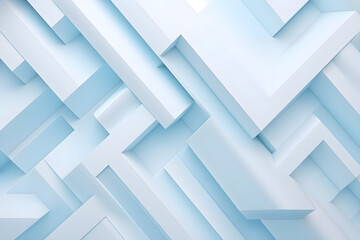 Fototapeta na wymiar abstract 3d light blue geometric background