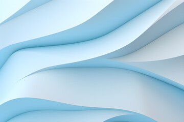 abstract 3d light blue waves background