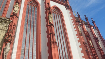 Germany Wurzburg St Mary Chapel along Rhine river
 