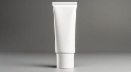 white tube skin cream on white table top