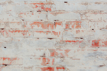The wall is made of red brick locally painted white. Covered with white plaster. Free space for an...