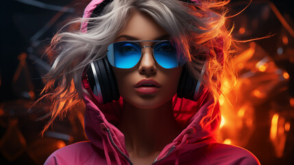 portrait of a woman in sunglasses