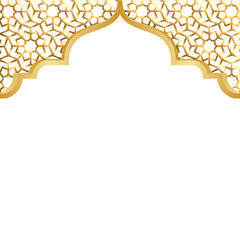 Golden islamic frame