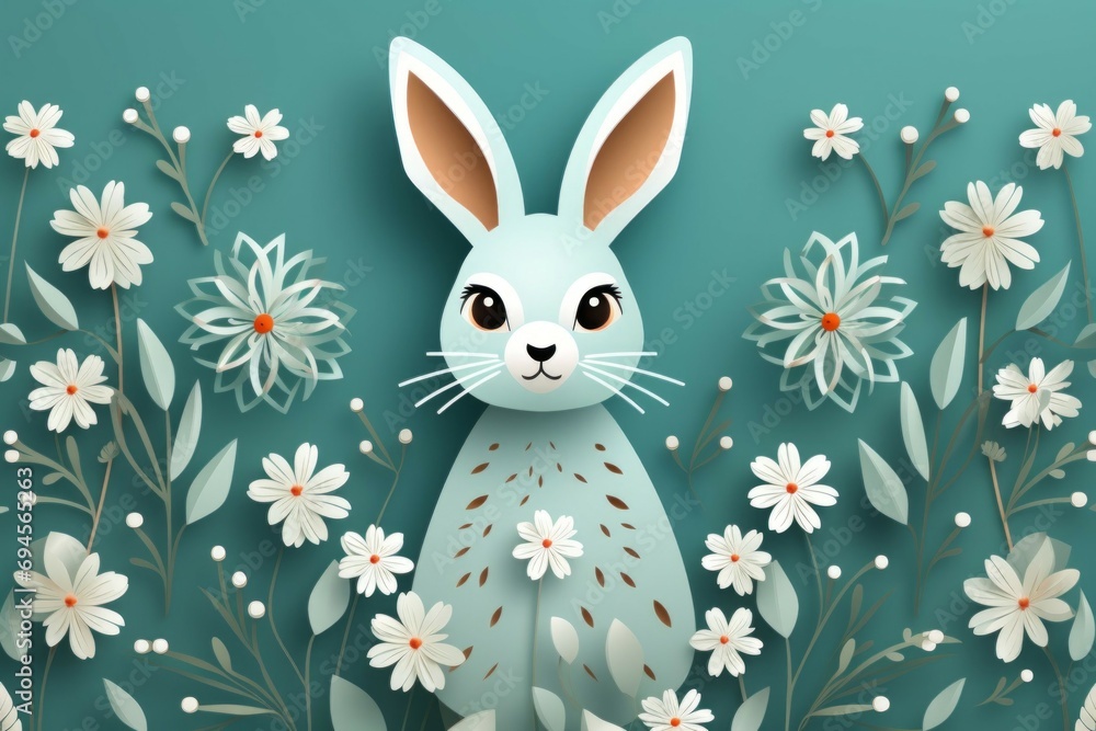 Poster easter pattern or backdrop. background with selective focus and copy space