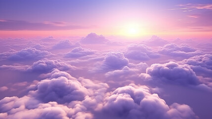 Beautiful blue clouds as seen from stratosphere