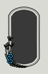 Set of Decorative vintage frames and borders set. Vector design. floral ornament. © Instinctillustration