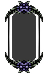 Set of Decorative vintage frames and borders set. Vector design. floral ornament. © Instinctillustration