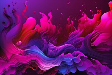 Captivating abstract background designed for creative projects, featuring a breathtaking color gradient from dark blue to violet, purple, magenta, pink, burgundy, and red.