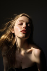 Fototapeta premium studio portrait of a woman