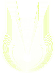 Abstract wireframe psychedelic in trendy y2k style. retro futuristic abstract shapes,