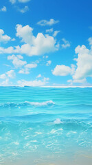 Obraz premium Caribbean sea background. Vertical photo
