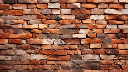 A Close-Up Shot of a Textured Brick Wall