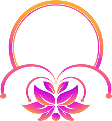 floral ornament photo frame