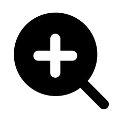 Fototapeta premium zoom in icon, user interface icon, ui ux icon