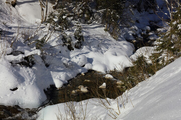 Kleinwalsertal - Bärguntbach - Winter / Kleinwalsertal - Bärguntbach - Winter /