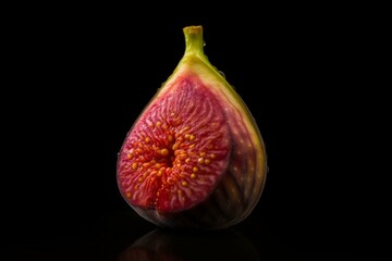 Isolated image of a fig fruit. Generative AI