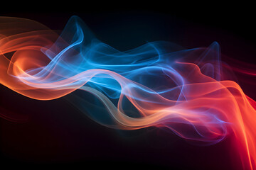 colourful smoke texture on black background