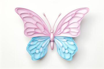 Soft Pop Style Butterfly Illustration