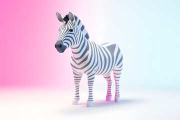 Soft Pop Style Zebra 