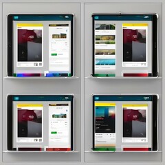 A tablet device with a customizable app interface mockup1