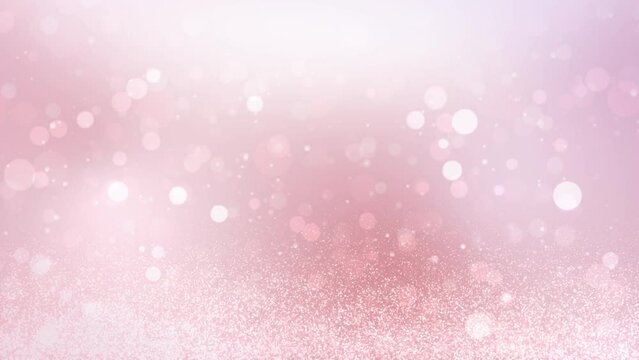 Abstract pink bokeh background. sparkling celebration..loop video.(074)