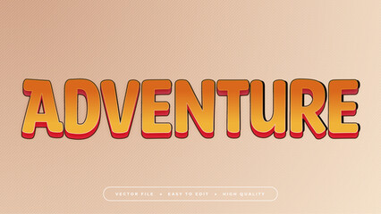 Colorful adventure 3d editable text effect - font style