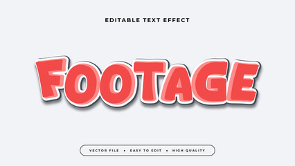 Pink white and grey footage 3d editable text effect - font style