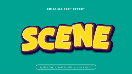 Colorful scene 3d editable text effect - font style