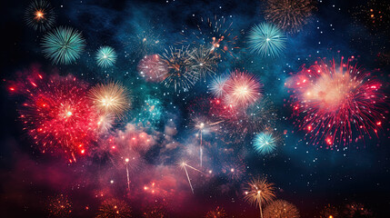 Fireworks Celebration - obrazy, fototapety, plakaty
