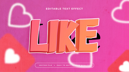Colorful like 3d editable text effect - font style