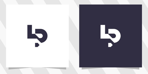 letter lp pl logo design - obrazy, fototapety, plakaty