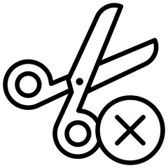 Scissors Outline Icon