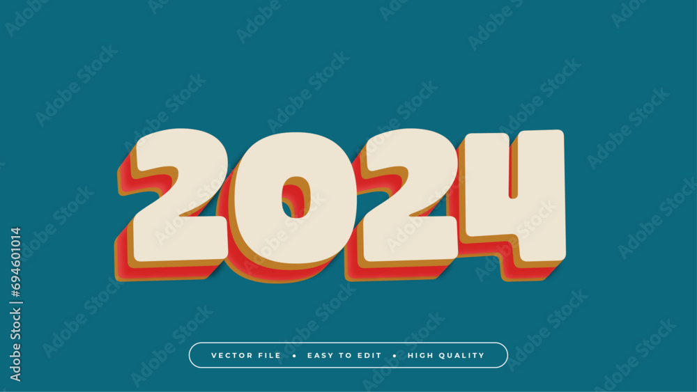 Poster COLOR 3d editable text effect - font style