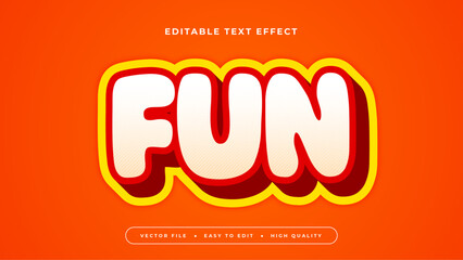 Obraz premium Colorful fun 3d editable text effect - font style