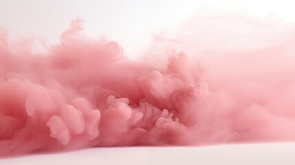 Pink smoke on a white background.