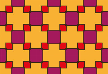 seamless pattern with squares.    Seamless abstract chain pattern  . Geometric texture. Repeated printing. A seamless background.