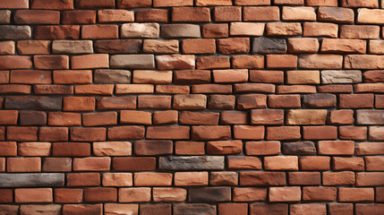 Fototapeta premium Brick wall texture pattern background, abstract building wall rough surface concept illustration