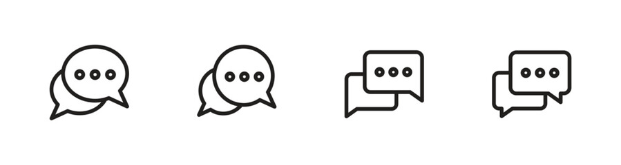 Chat icon, bubble speech icon for web, ui, and mobile apps