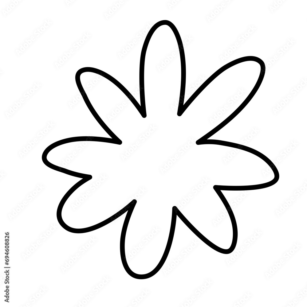 Canvas Prints mini flower doodle