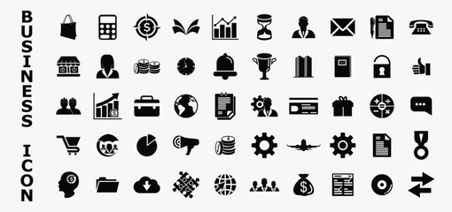 business web design icon set