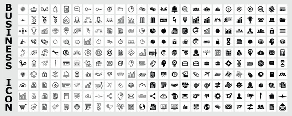 economic finance office business bundle icon vector design, business web design icon set - obrazy, fototapety, plakaty