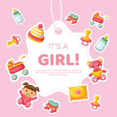 Hand drawn baby kid background design