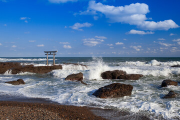 大洗磯前神社の神磯の鳥居