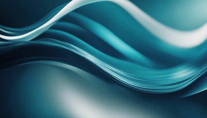 Obraz premium abstract blue background with smooth wave lines 
