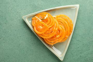 Indian Sweet Jalebi or imarti. Jalebi is one of the most delicious sweets widely used in India. © dshashikant