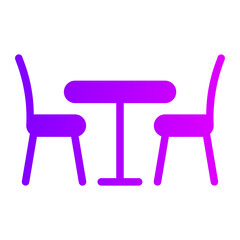dinning table gradient icon