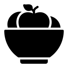 fruits glyph icon