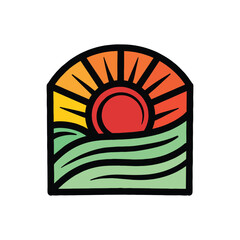 Agriculture Logo Vector Design illustration Emblem