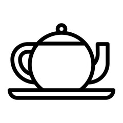 teapot line icon