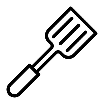 recommend clip art: spatula line icon